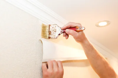 Pose de papier peint à Susmiou — revêtements muraux et toiles de verre
